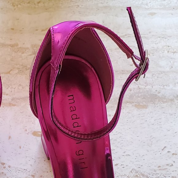 Metallic Pink Madden Girl Stiletto Heels - Picture 3 of 9